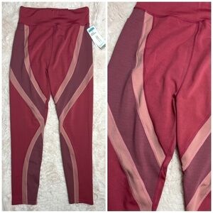 Therapy Performance Mauve Pink Curve Enhancing Training Tights Leggings Size XL